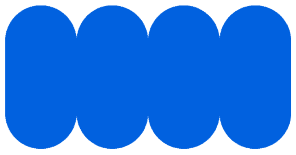 A solid blue background with four subtle, overlapping circles creating a faint pattern across the image.